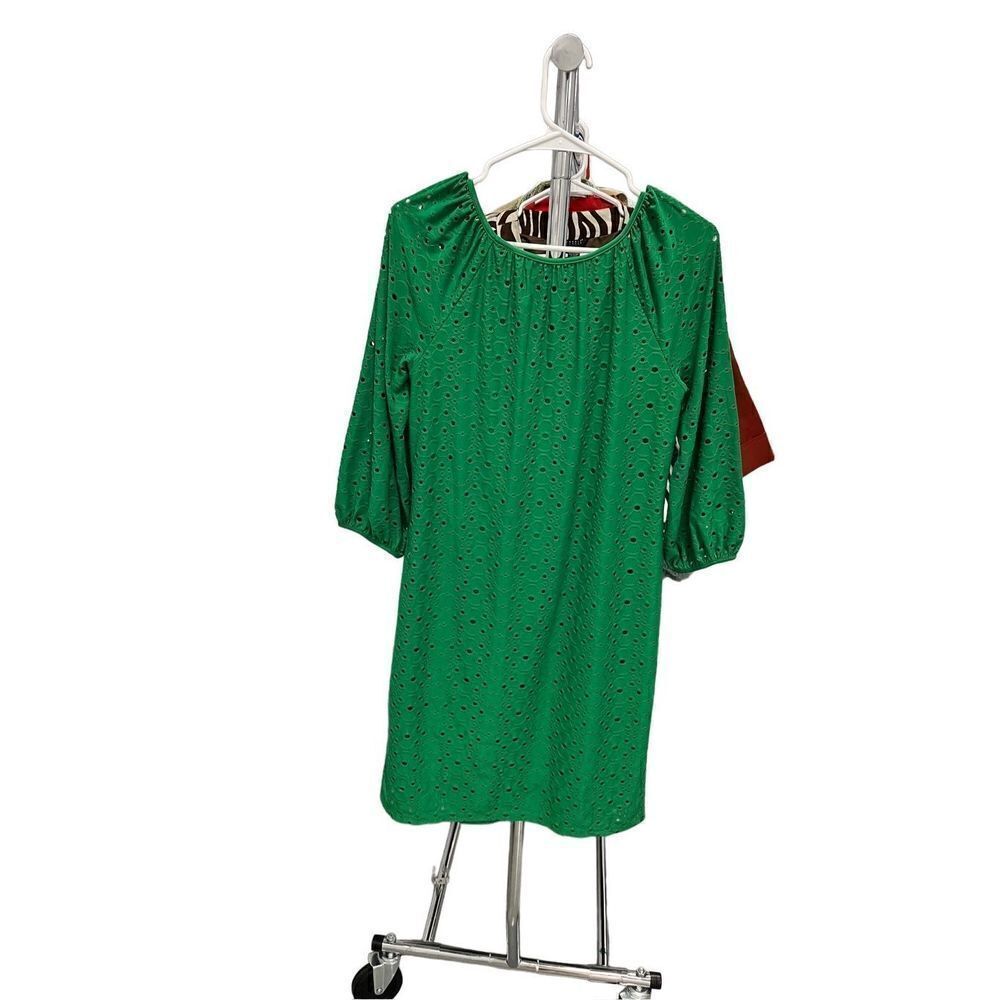 Maggie, L, green eyelet dress size 6